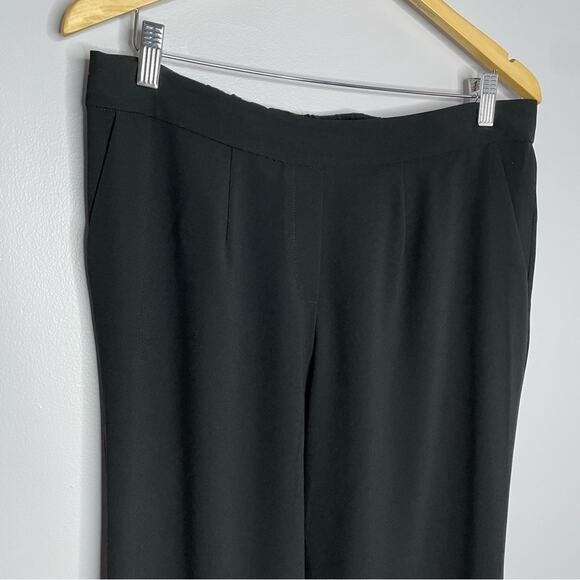 R | Label The Reset Black Elastic Stretch Pants High Rise Pull-on Large - Picture 2 of 8